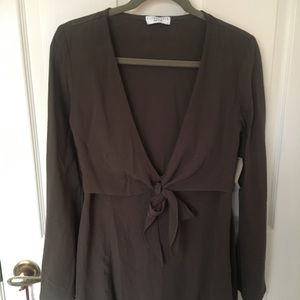 FLYNN SKYE LONDON MINI DRESS IN OLIVE GREEN NWT